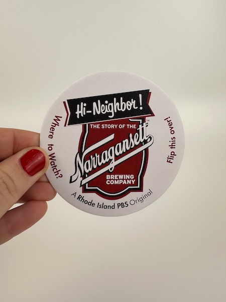 Narragansett Brewing coasters printed by Formatt Printing