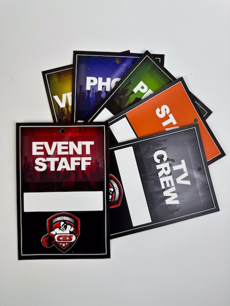 Badges and passes printed by Formatt Printing